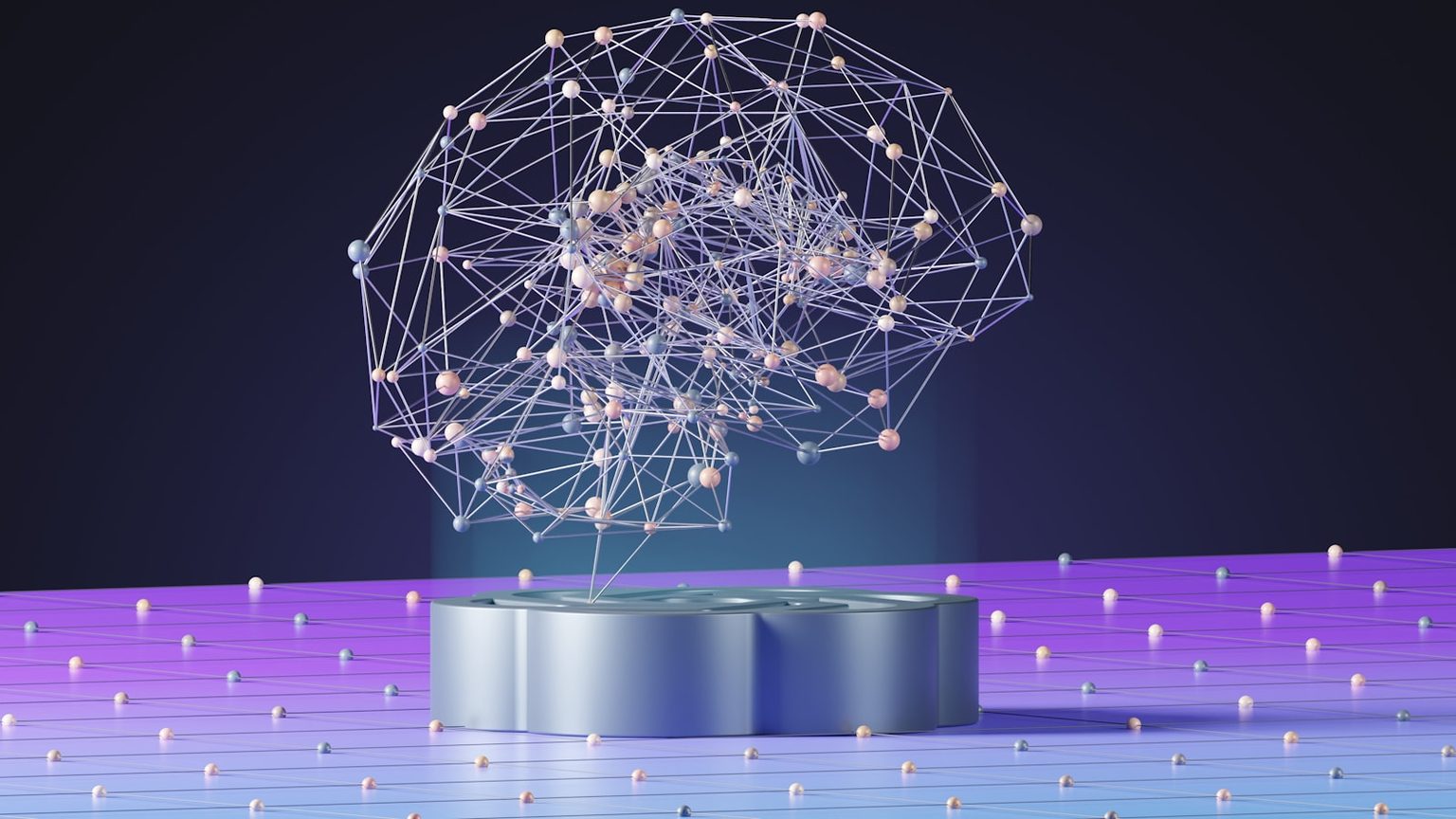 Abstraktes neuronales Netz – AI Services von Astelon